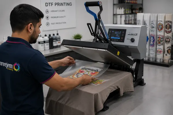 DTF transfer film preparation and application process