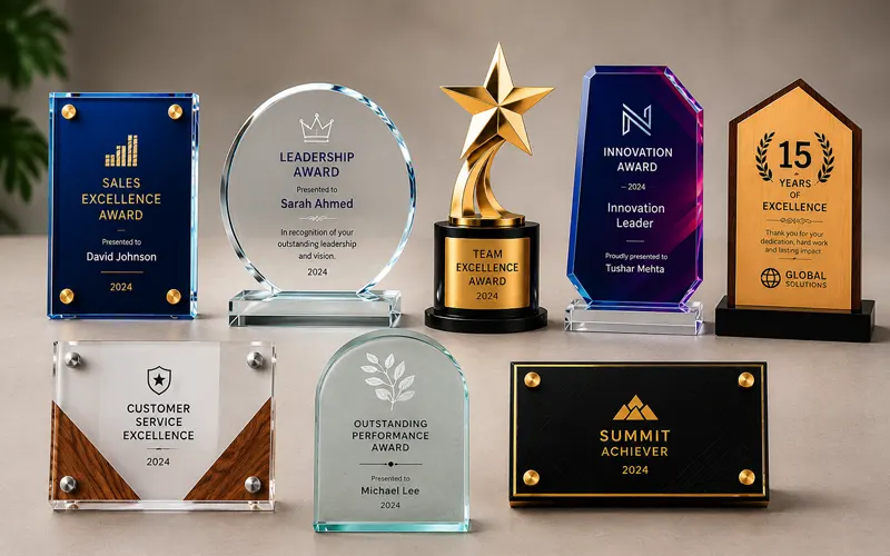 Custom Awards, Trophies & Medals Printing in Dubai