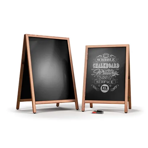 Vintage Wooden Chalkboard A-Board