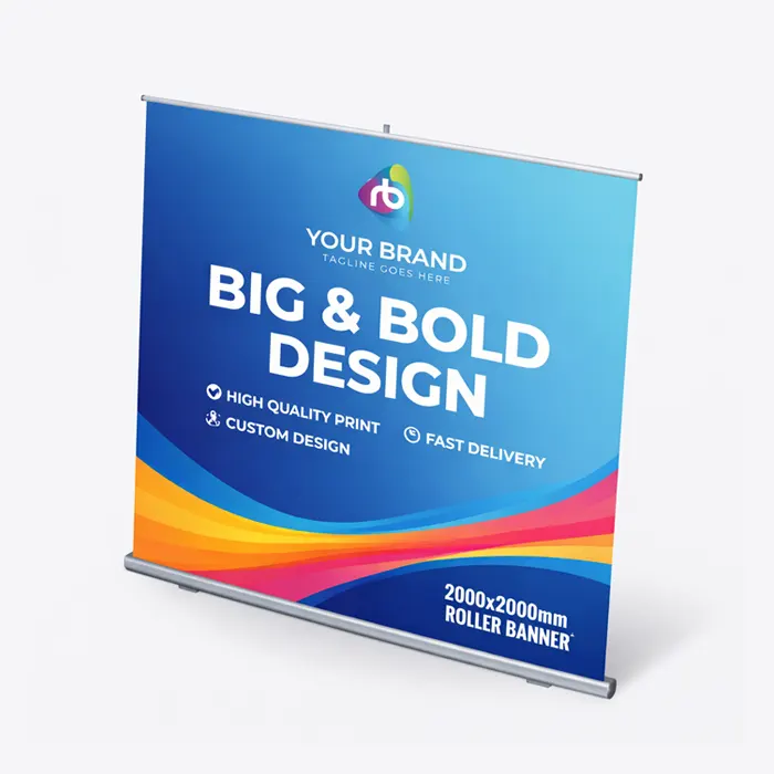 Extra Wide Roll Up Banner 200x200cm